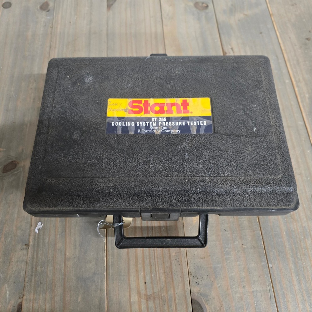 Stant Cooling System Pressure Tester Automotive Black Vintage ST 255 Kit